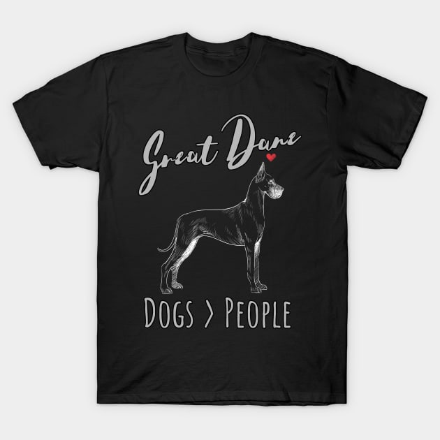 Great Danes - Dogs > People T-Shirt by JKA